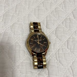 Gold and Tortoise Michael Kors Watch